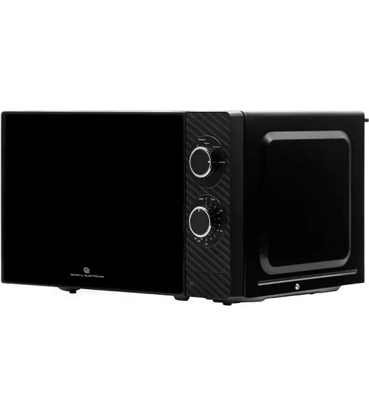 Микроволновая печь General Electronics GE-MS120B черный, 20 л, 700 Вт, переключатели - поворотный механизм