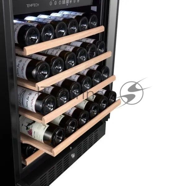 Винный шкаф Temptech CL120DB черный, 261 л, 2 отсека, 94 бут., класс G