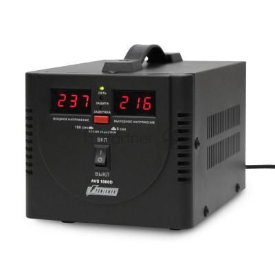 Стабилизатор напряжения Powerman AVS 1500D черный (220В±8% 1500ВА,12А,КПД 98%,циф. индикация вх./вых.)