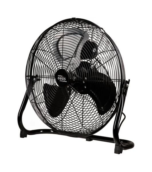 Вентилятор OASIS VN-110B чёрный, напольный, 110 Вт, 3 скорости, 53 см
