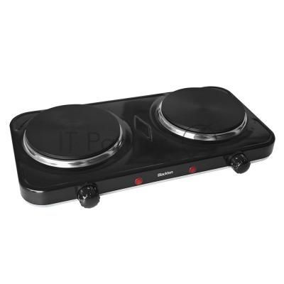 Плита настольная электрическая BLACKTON Bt HP216CI чёрный, 2 кВт, ТЭН, конфорки - 2, эмаль, поворотные переключатели