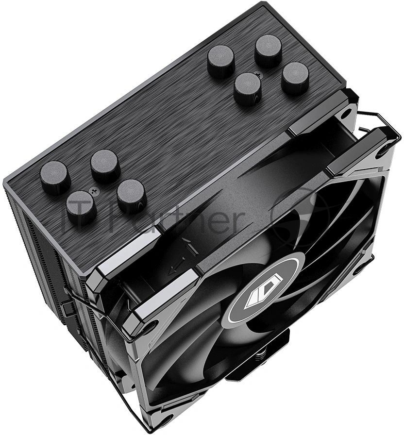 Кулер для процессора ID-Cooling SE-224-XTS BLACK BULK, алюминий/медь, 1500 об/мин, 28.9 дБ, 4 pin, 220 Вт, высота 151 мм BULK