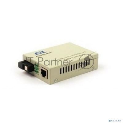 [Сетевое оборудование] GIGALINK GL-MC-UTPF-SC1F-18SM-1310-N Конвертер из UTP, 100Мбит/c в WDM, без LFP, SM, SC, Tx:1310/Rx:1550, 18 дБ (до 20 км)