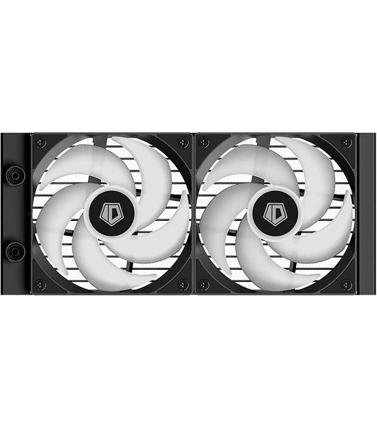 Система жидкостного охлаждения ID-Cooling FX240 TD, 240 мм, 2x120 мм, 300-2000 об/мин, 27.2 дБ, 4-pin PWM, 300 Вт, ARGB, черный