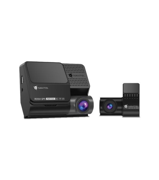 Видеорегистратор Navitel RS984 GPS, 3840x2160, 3", с камерой заднего вида, GPS, Wi-Fi, G-сенсор, датчик движения, GPS-информатор