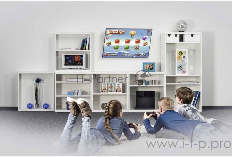 Кронштейн для телевизора Hama H-118069 черный 32"-65" макс.35кг настенный фиксированный