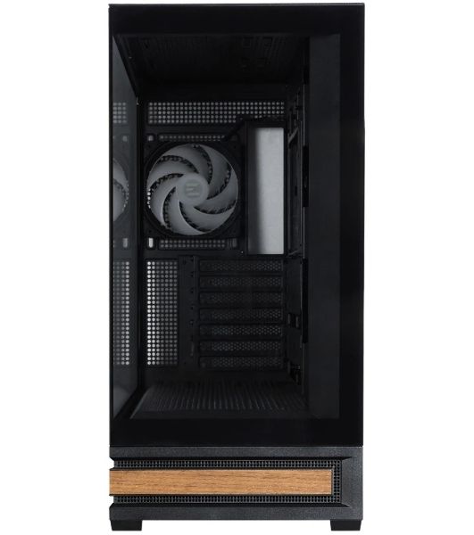 Компьютерный корпус ZALMAN P40 NAMU, ATX, черный, WINDOW, WOODEN ELEMENTS, 2xCombo(2.5” or 3.5”), 1xUSB TYPE-C, 2xUSB 3.0, SIDE 3x120мм ARGb, REAR 1x120мм ARGb