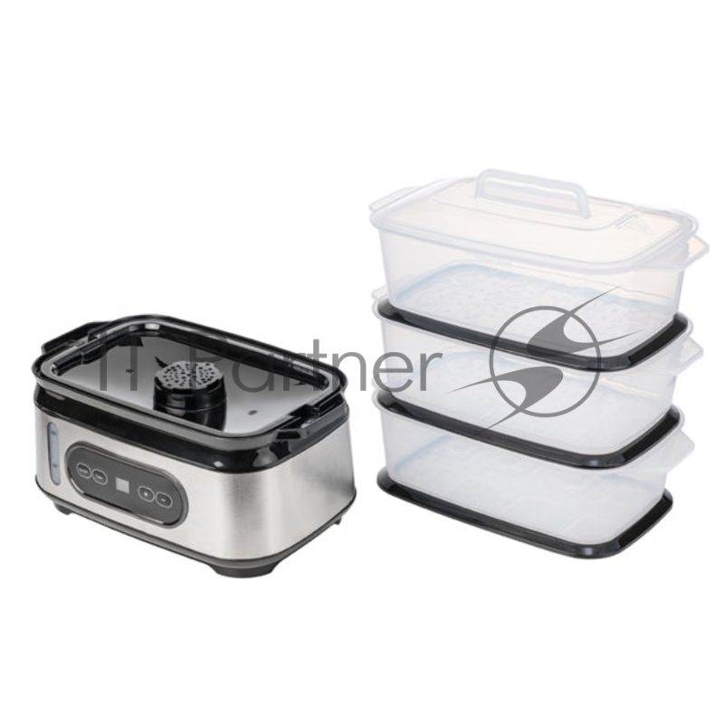 Пароварка Centek CT-1459 серебристый, 9 л, ярусы - 3, 1050 Вт, электронное