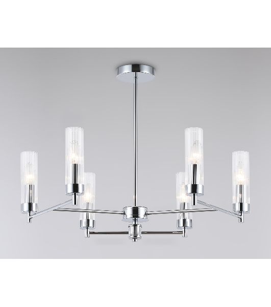 Люстра Ambrella light LH55151/6 CH/CL хром/прозрачный E14/6 max 40W D675*520