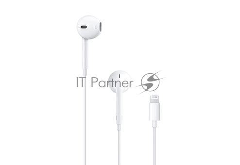 Гарнитура Apple MMTN2ZM/A белый EarPods with Lightning
