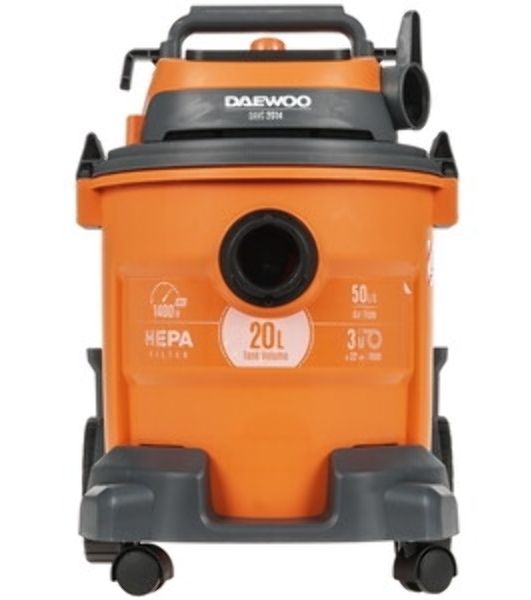 Строительный пылесос Daewoo DAVC 2014 1400Вт (уборка: сухая/сбор воды/выдув) оранжевый