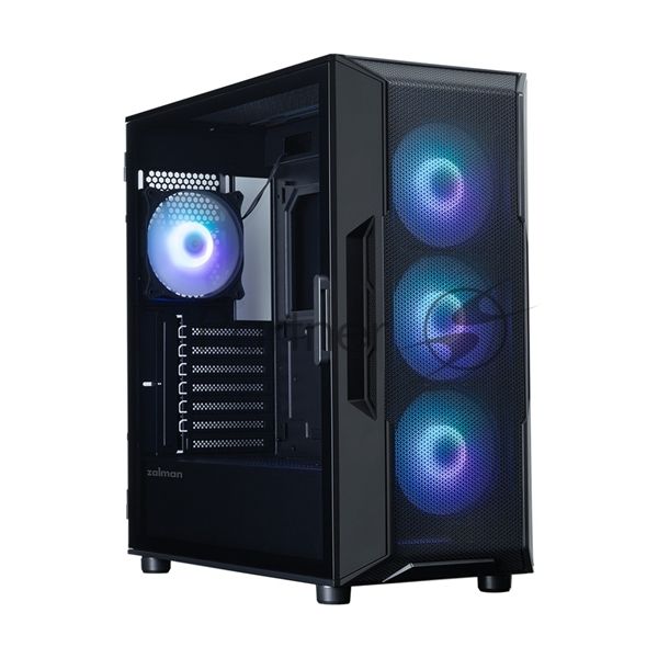 Компьютерный корпус ZALMAN MidiTower I3 NEO ARGb V2 black (ATX, без БП, 2xUSB3.0, 4x120мм ARGb) (Zalman i3 NEO ARGb V2 Black)