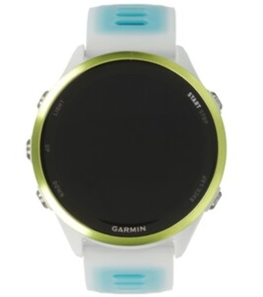Умные часы Garmin Forerunner 970, 1.4" AMOLED, Wi-Fi, Bluetooth, NFC, 50м, белый / желтый / бирюзовый