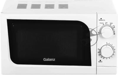 Микроволновая печь Galanz MOS-2004MW белый, 20 л, 700 Вт, переключатели - поворотный механизм