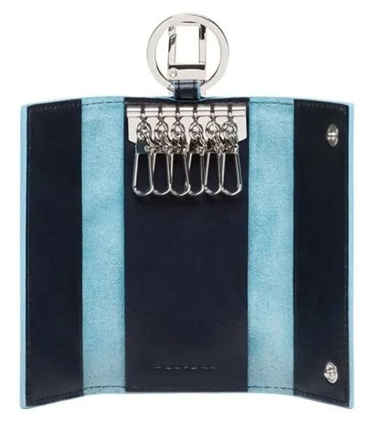 Ключница Piquadro Blue Square PC1397B2/BLU2 синий натур.кожа