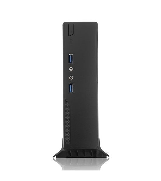 Корпус Foxline FL-L01-AD120-D65, USFF Desktop, чёрный, БП 120 Вт (внешний адаптер)