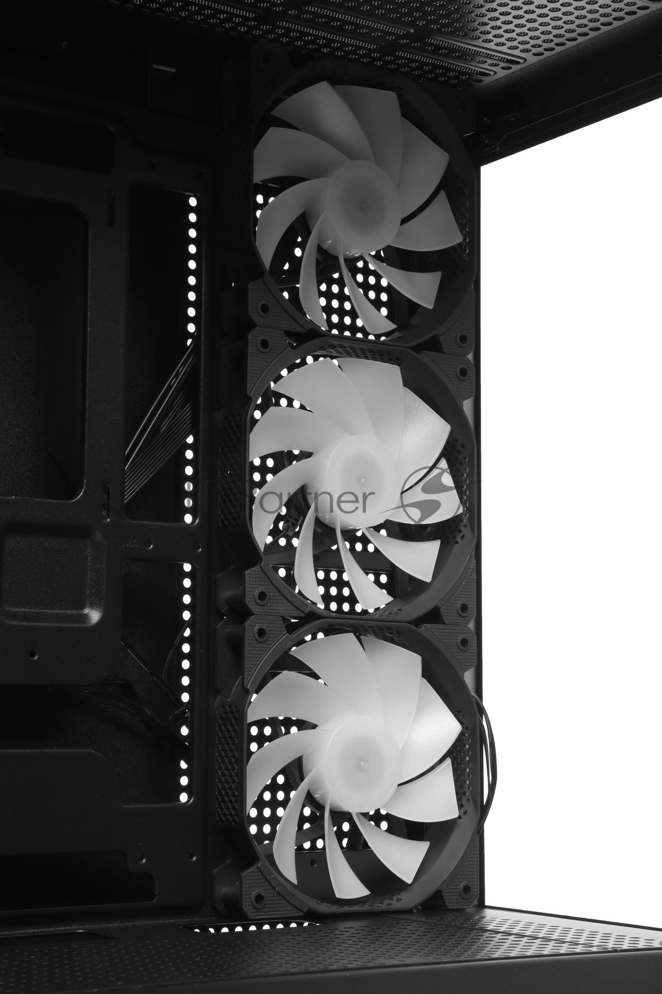 Корпус ACCORD ACC-ZA11B AR Black, Midi-Tower, чёрный, 4 x 120 мм