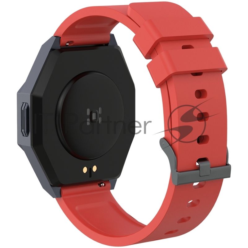 Умные часы Canyon Otto SW-86, 1.3" IPS, Bluetooth, IP68, теплый красный / черный