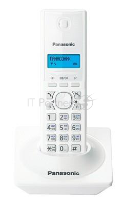 Телефон беспроводной (DECT) Panasonic KX-TG1711RUW (белый) АОН, Caller ID,12 мелодий звонка,подсветка дисплея,поиск трубки