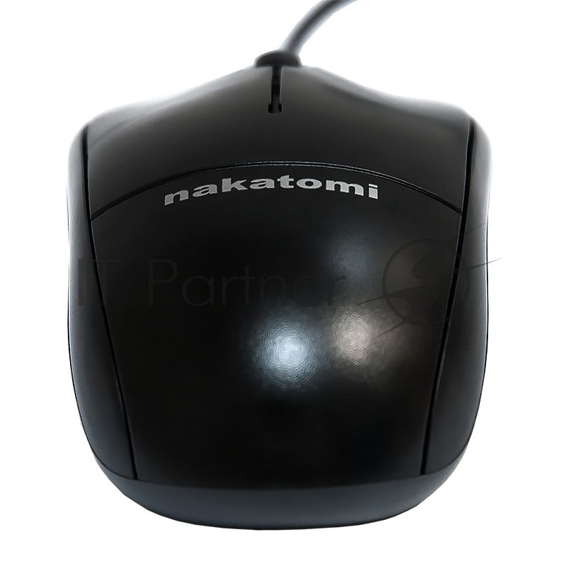 Мышь проводная Nakatomi MON-05U черный, 1000 dpi, USB, кнопки - 3