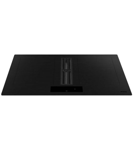 Варочная поверхность со встроенной вытяжкой Smeg HOBD382MB2, 83 см, индукция, слайдерное управление, 4 зоны нагрева, 9 уровней мощности, автоматическое определение посуды, таймер, быстрый старт, индикация остаточного тепла, 650 м3/ч, 8 скоростей + 2 интен
