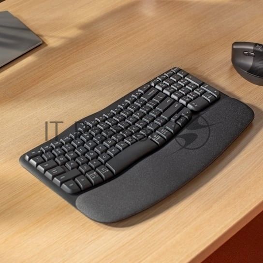 Клавиатура Logitech Wave Keys беспроводная, Bluetooth, радиоканал, серый