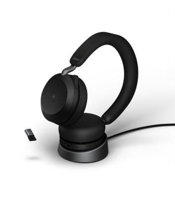Гарнитура Jabra Evolve2 75 чёрный, беспроводная, Bluetooth, до 36 ч