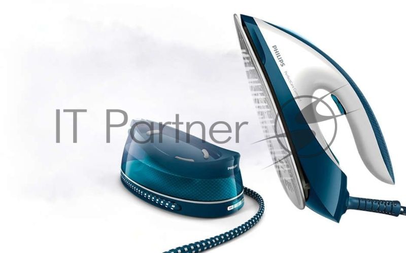 Парогенератор Philips 2400 Вт, удар 400 г, пар 120 г/мин, 6,5 бар, SteamGlide, OptimalTEMP, автоотключение