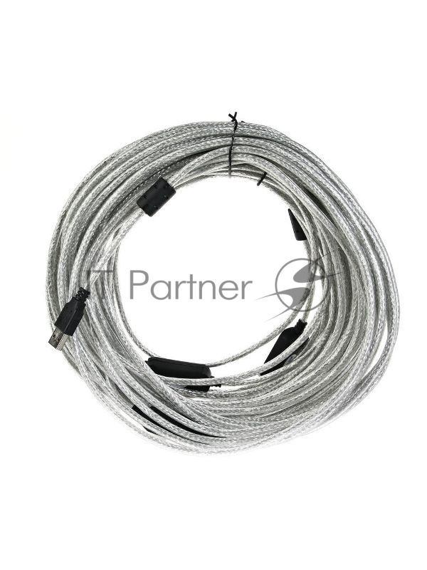 Кабель-адаптер/Кабель-адаптер USB2.0-repeater, удлинительный активный Am-->Af 25м AOpen ACU823-25M