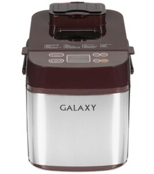 Хлебопечка Galaxy GL2700 серебристый/коричневый, 600 Вт, 0.75 кг, 19 программ
