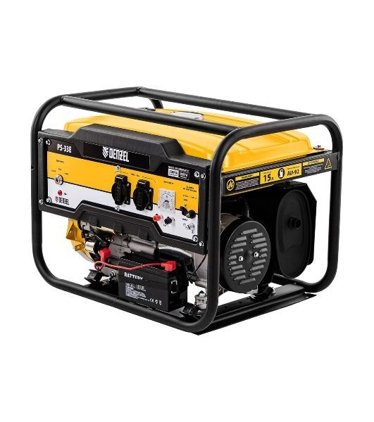 Электрогенератор бензиновый Denzel PS-33E, 3.3 кВт, 85 дБ, 48.5 кг