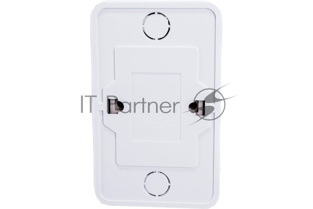 Розетка 2-м BOLLETO с заземл. накл. 7128 белый ASD/IN HOME 4680005959839