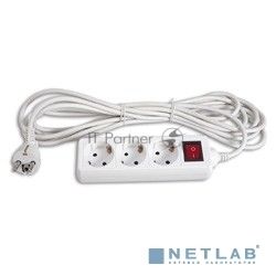 Сетевой удлинитель Buro BU-PS3.5/W 5 м (3 розетки) белый (пакет ПЭ)