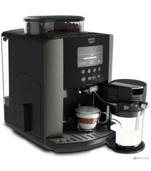 Кофемашина Krups Arabica Latte EA819E10 1450Вт черный/коричневый