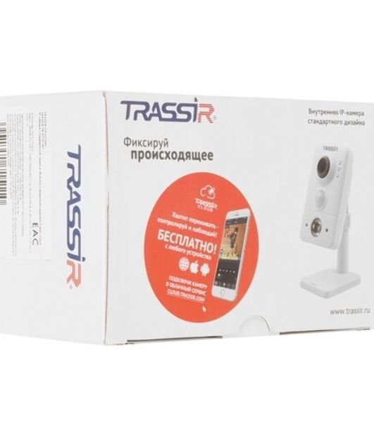 Камера видеонаблюдения IP Trassir TR-D7151IR1 1.4-1.4мм корп.:белый