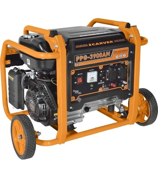 Электрогенератор бензиновый Carver PPG-3900АM, 3 кВт, 95 дБ, 51 кг