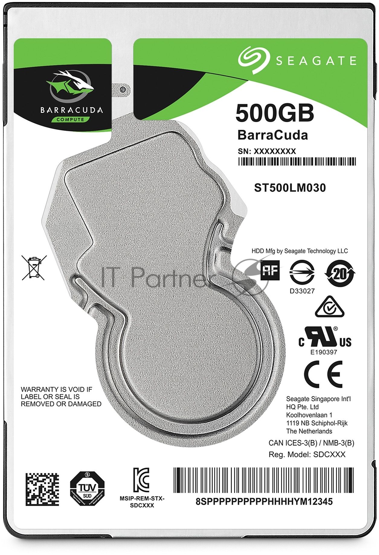 Жесткий диск Seagate Original SATA-III 500Gb ST500LM030 Barracuda (5400rpm) 128Mb 2.5"