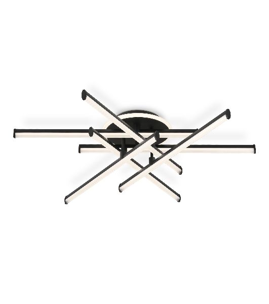 Потолочный светодиодный светильник Ambrella light FL6252 BK черный 97W 3000K-6400K 805*760*170 (ПДУ ИК)