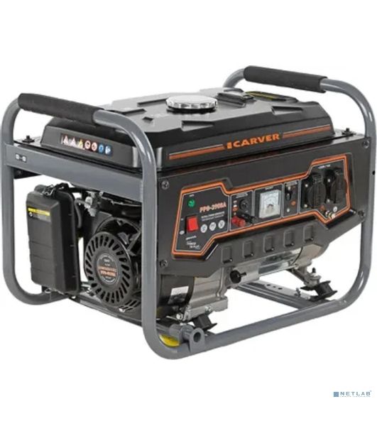 Электрогенератор бензиновый Carver PPG-3900A, 3.2 кВт, 67 дБ, 42 кг