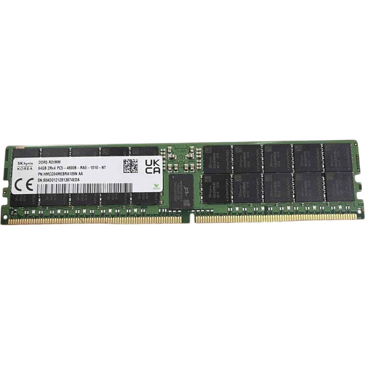 Оперативная память Hynix, DDR5, 64GB (1x64GB), 4800 MHz, CL40, RDIMM, OEM