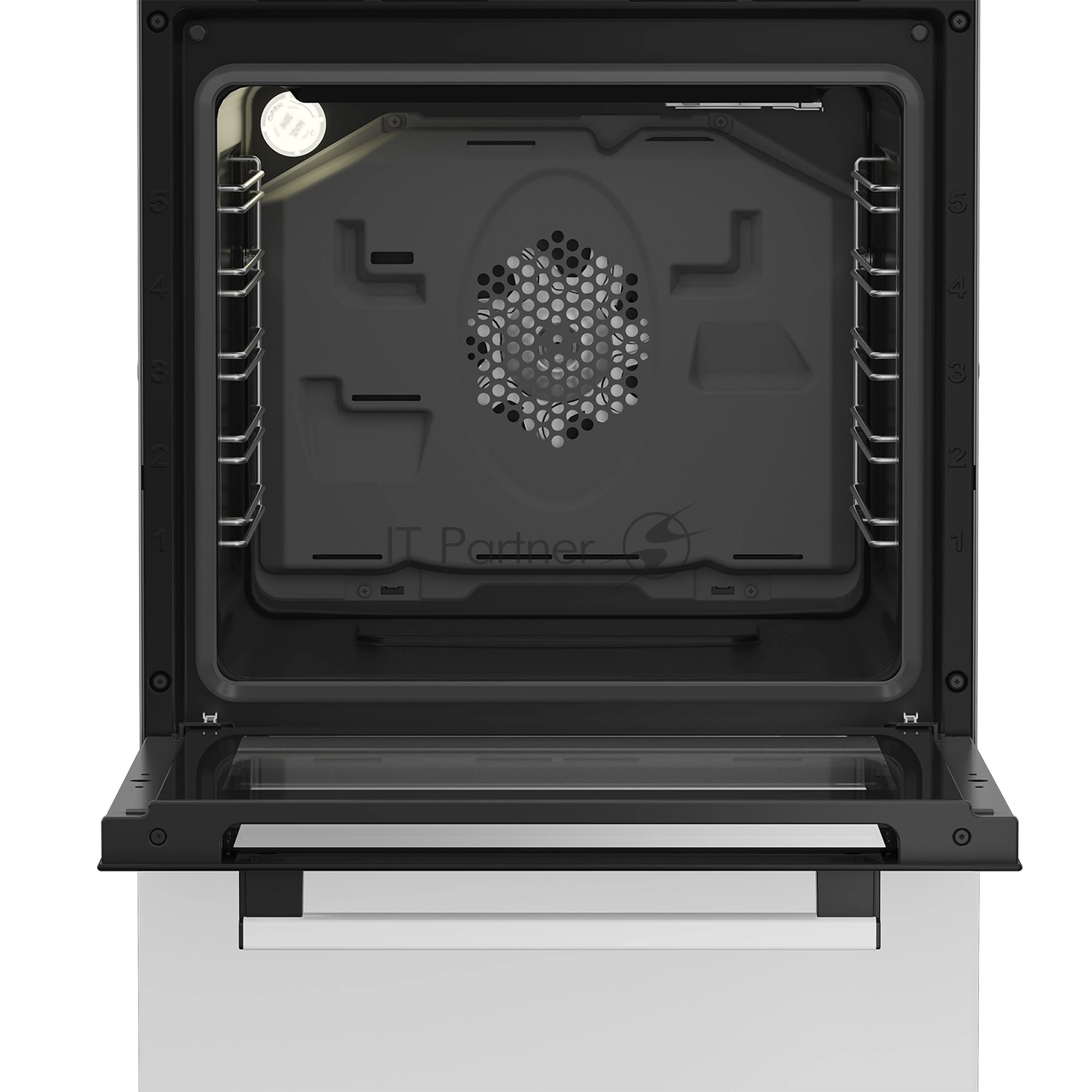 Плита комбинированная Hotpoint HSG5F2HB белый, конфорок 4 шт, духовка 60 л, 50 см x 85 см x 60 см