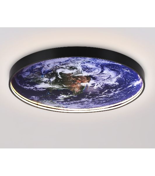 Настенно-потолочный светодиодный светильник Ambrella light FW11135 BK черный 38W LED 3000-6400K D600*38