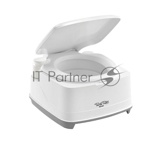 Биотуалет Thetford Porta Potti Qube 365 White (белый, нижн бак 21л, верхн бак 15л, ручн насос, индикатор заполн нижнего бака, размер 41,4х38,3х4