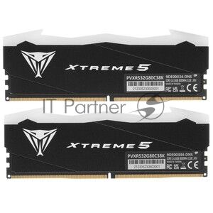 Оперативная память Patriot Viper Xtreme 5 Aurum, DDR5, 32GB (2x16GB), 8000 MHz, CL38, с радиатором, золотистый