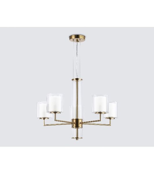 Люстра Ambrella light LH56011/5 BS/FR латунь/белый матовый E14*5 max 40W D640*1260
