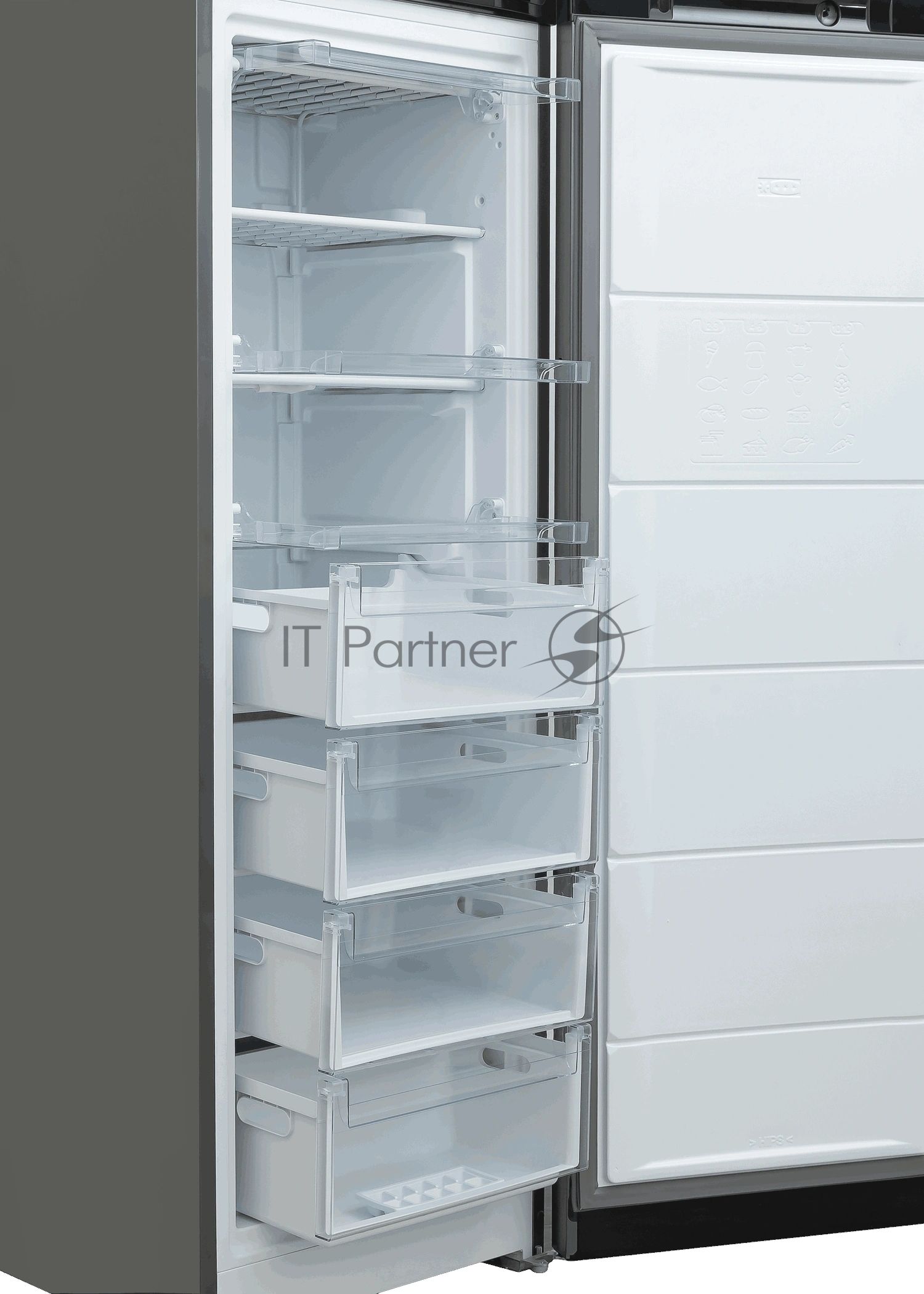 Морозилка Beko B1RFSL272NG серый, 275л, 7 ящиков
