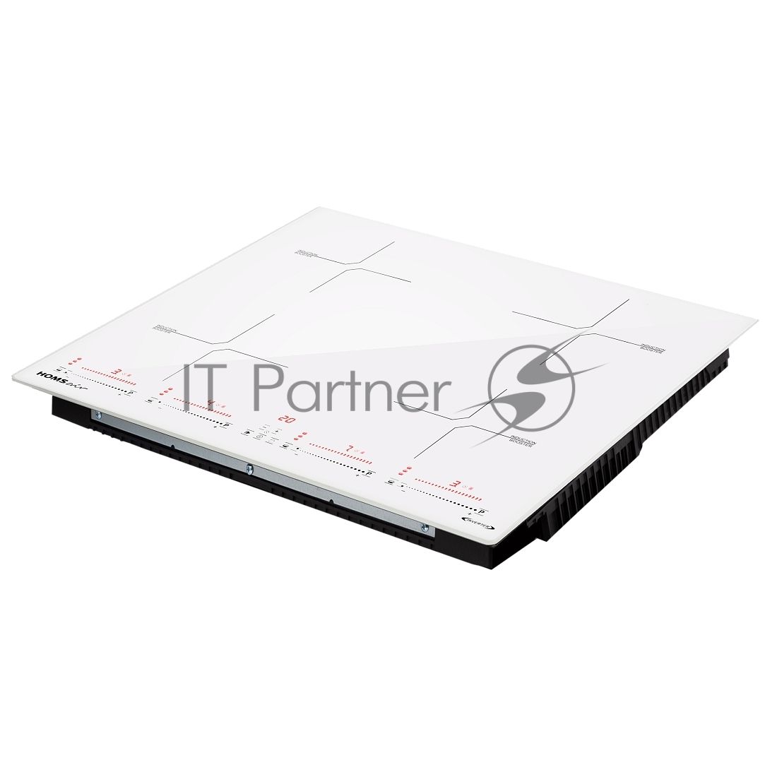 Индукционная варочная поверхность HOMSair HIC64SWH Inverter, 4 конфорки, стеклокерамика, 7200 Вт