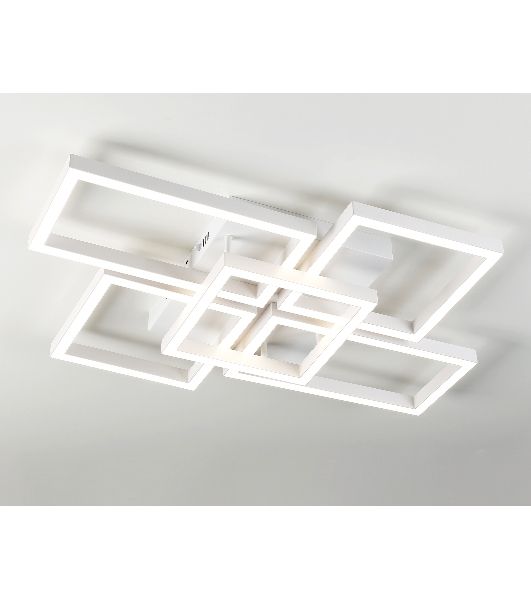 Потолочный светодиодный светильник Ambrella light FA1011/4+1 WH белый 90W 3000K-6400K 710*490*95 (ПДУ ИК)
