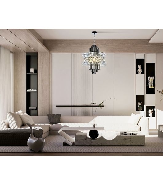 Люстра Ambrella light LH41020/12 BK/CL черный/прозрачный E14*12 max 40W D560*660