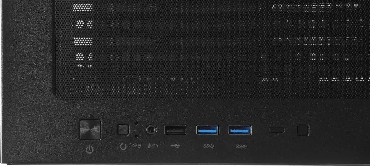Корпус ACCORD ACC-ZA11B AR Black, Midi-Tower, чёрный, 4 x 120 мм
